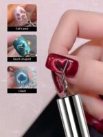 Beautizon Nailartlab 2 pièces Ensemble d'outils de manucure magnétique en forme de cœur, aimant multifonctionnel en forme de griffe de chat puissant et outil magnétique en forme de cœur en Y pour effet œil de chat 5D, convient pour les accessoires de salon de manucure, fournitures pour ongles, outils de manucure, outils d'art pour les ongles, retour à l'école, ongles, outils pour les faux ongles, outils de manucure et de pédicure – Image 18