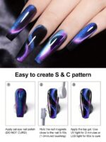 Beautizon Nailartlab 2 pièces Ensemble d'outils de manucure magnétique en forme de cœur, aimant multifonctionnel en forme de griffe de chat puissant et outil magnétique en forme de cœur en Y pour effet œil de chat 5D, convient pour les accessoires de salon de manucure, fournitures pour ongles, outils de manucure, outils d'art pour les ongles, retour à l'école, ongles, outils pour les faux ongles, outils de manucure et de pédicure – Image 27