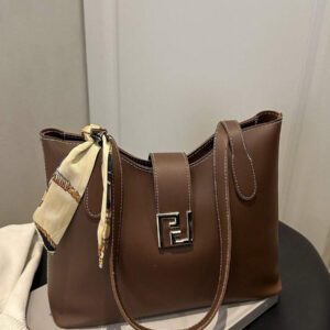 Nouveau sac à main d'épaule grande capacité à la mode pour l'été 2025, sac fourre-tout pour le travail, avec écharpe offerte (la couleur de l'écharpe est livrée au hasard)