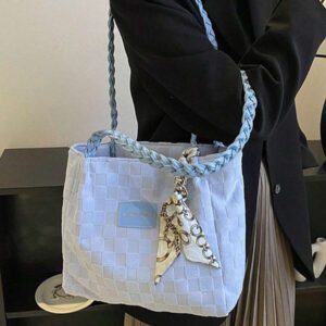 Nouveau sac à main d'épaule grande capacité à la mode pour l'été 2025, sac fourre-tout pour le travail, avec écharpe offerte (la couleur de l'écharpe est livrée au hasard)