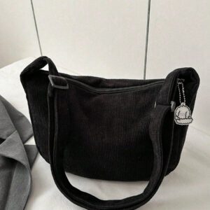 Sac à épaule en velours côtelé style nuage coréen Ins pour filles, sac bandoulière mode minimaliste, nouveau style