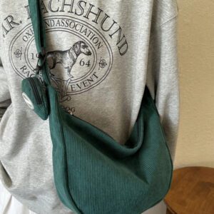 Sac à épaule en velours côtelé style nuage coréen Ins pour filles, sac bandoulière mode minimaliste, nouveau style