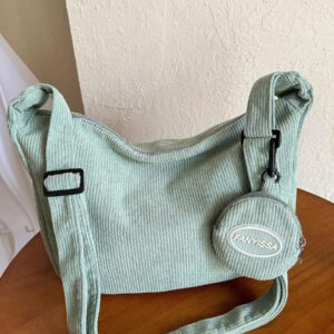Sac à épaule en velours côtelé style nuage coréen Ins pour filles, sac bandoulière mode minimaliste, nouveau style