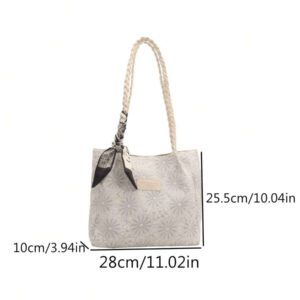 1 pièce Sac fourre-tout à l'épaule imprimé grande capacité de mode pour femme, convient pour toutes les saisons