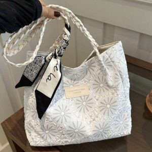 1 pièce Sac fourre-tout à l'épaule imprimé grande capacité de mode pour femme, convient pour toutes les saisons