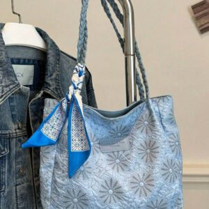 1 pièce Sac fourre-tout à l'épaule imprimé grande capacité de mode pour femme, convient pour toutes les saisons