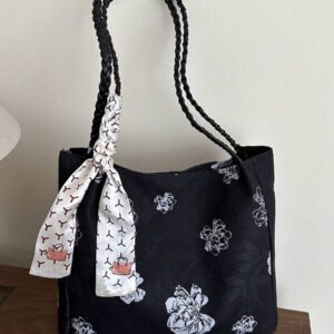 1 pièce Sac fourre-tout à l'épaule imprimé grande capacité de mode pour femme, convient pour toutes les saisons
