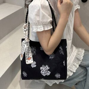 1 pièce Sac fourre-tout à l'épaule imprimé grande capacité de mode pour femme, convient pour toutes les saisons