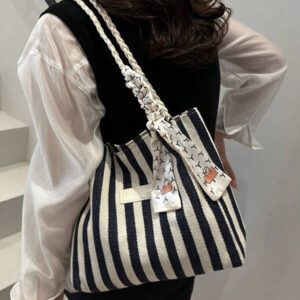 1 pièce Sac fourre-tout à l'épaule imprimé grande capacité de mode pour femme, convient pour toutes les saisons