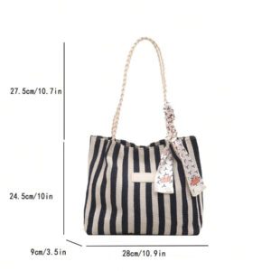 1 pièce Sac fourre-tout à l'épaule imprimé grande capacité de mode pour femme, convient pour toutes les saisons