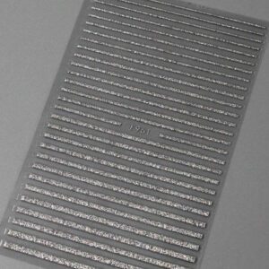 3 Pièces Or Rose Ligne Française Autocollants Nail Art Relief Strass Rayures Vague Y2k Courbe De Relief Métallique Design Japonais Décalcomanies Nail Art Manucure Décor