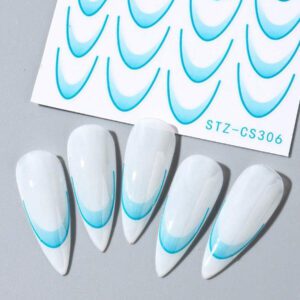 3 Pièces Or Rose Ligne Française Autocollants Nail Art Relief Strass Rayures Vague Y2k Courbe De Relief Métallique Design Japonais Décalcomanies Nail Art Manucure Décor
