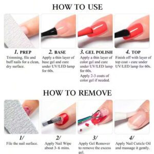 Ensemble De Vernis À Ongles En Gel, 3 Pièces De 7ml, Couche De Finition Mate Et Brillante, Sans Essuyage, Pour Salon De Manucure À Domicile, Bricolage, Vernis Gel D'estampage
