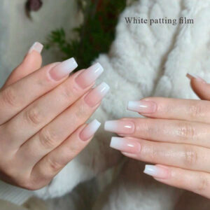 1 pièce Vernis à ongles gel dégradé pelable 5 g, blanc et noir unicolore non coulant pour peinture d'ongles, design de dégradé, vernis à ongles pour femmes, manucure DIY, fournitures de haute qualité pour nail art