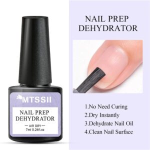 Ensemble de 5 vernis à ongles en gel, 7ml Set d'art d'ongle sans-acide, apprêt, produit déshydratant, base et couche de finition, aucune nécessité de lampe UV ou LED. Set de vernis à ongles mat, couche supérieure avec effet de polissage, dégraissant pour vernis à ongles en gel. Enveloppe pour vernis à ongle en gel avec lumière UV ou LED. Kit de manucure de vernis à ongle en gel pour les femmes, pour un usage domestique ou en salon de beauté, incluant des fournitures pour les ongles et de l'art DIY des ongles, un cadeau parfait