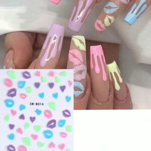 3D Autocollants d'ongles Fleurs en or blanc 2 pièces Cadre photo nœud métallique Lignes de graffiti asymétriques Motif de pétales floraux Design Printemps Été Style Y2K Décorations d'ongles autoadhésives Holographiques Décalcomanies Manucure de salon