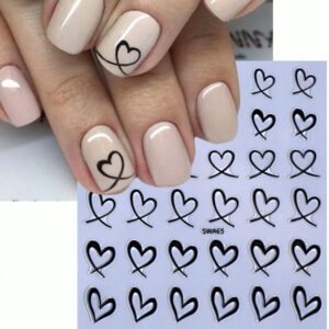 3D Autocollants d'ongles Fleurs en or blanc 2 pièces Cadre photo nœud métallique Lignes de graffiti asymétriques Motif de pétales floraux Design Printemps Été Style Y2K Décorations d'ongles autoadhésives Holographiques Décalcomanies Manucure de salon