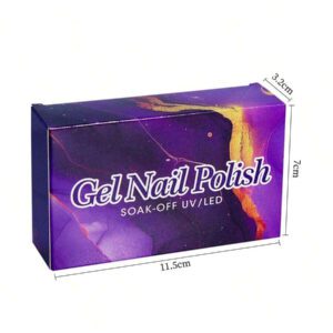 Ensemble de vernis à ongles en gel FTMY de 6 pièces - Kit de vernis à gel de 6 couleurs avec couche de base et couche supérieure mate ou brillante, cadeau pour femmes de la série violette