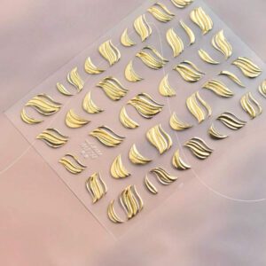 1 pièce Stickers d'art d'ongle 5D, autocollants d'art d'ongle auto-adhésifs de cœur de dentelle rose de nœud papillon doux, autocollants de manucure DIY
