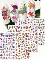 1 pièce Autocollants d'ongles avec fleurs de Sakura et d'hibiscus jaunes en relief, pétales élégants, transferts fleuris pour l'été, autocollants adhésifs de manucure, accessoires de décoration de manucure DIY, outils pour salon de manucure – Image 14