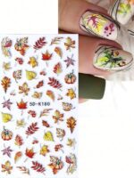 1 pièce Autocollants d'ongles avec fleurs de Sakura et d'hibiscus jaunes en relief, pétales élégants, transferts fleuris pour l'été, autocollants adhésifs de manucure, accessoires de décoration de manucure DIY, outils pour salon de manucure – Image 15