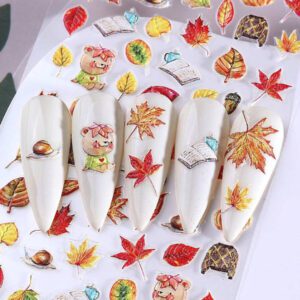 1 pièce Autocollants d'ongles avec fleurs de Sakura et d'hibiscus jaunes en relief, pétales élégants, transferts fleuris pour l'été, autocollants adhésifs de manucure, accessoires de décoration de manucure DIY, outils pour salon de manucure
