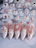 1 pièce Autocollants d'ongles avec fleurs de Sakura et d'hibiscus jaunes en relief, pétales élégants, transferts fleuris pour l'été, autocollants adhésifs de manucure, accessoires de décoration de manucure DIY, outils pour salon de manucure – Image 25