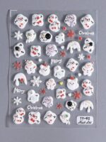 1 pièce Autocollants d'ongles avec fleurs de Sakura et d'hibiscus jaunes en relief, pétales élégants, transferts fleuris pour l'été, autocollants adhésifs de manucure, accessoires de décoration de manucure DIY, outils pour salon de manucure – Image 28