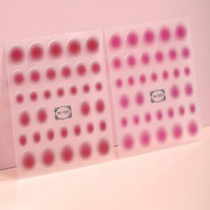 Beauty Sticker 3 feuilles/set d'autocollants pour ongles dégradés semi-transparents, décalcomanies pour ongles, conseils de manucure, décoration d'ongles à faire soi-même, adaptées aux femmes et aux filles