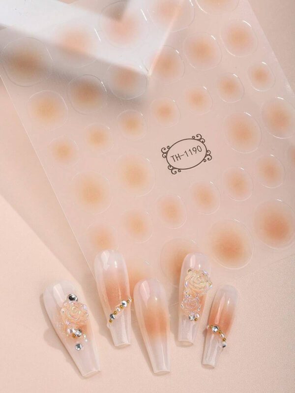 Beauty Sticker 3 feuilles/set d'autocollants pour ongles dégradés semi-transparents, décalcomanies pour ongles, conseils de manucure, décoration d'ongles à faire soi-même, adaptées aux femmes et aux filles – Image 8