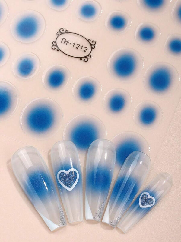 Beauty Sticker 3 feuilles/set d'autocollants pour ongles dégradés semi-transparents, décalcomanies pour ongles, conseils de manucure, décoration d'ongles à faire soi-même, adaptées aux femmes et aux filles – Image 14