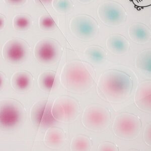 Beauty Sticker 3 feuilles/set d'autocollants pour ongles dégradés semi-transparents, décalcomanies pour ongles, conseils de manucure, décoration d'ongles à faire soi-même, adaptées aux femmes et aux filles