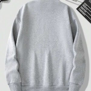 Manfinity Dauomo Sweat-shirt À Capuche Zippé À Demi Couleur unicolore Pour Hommes