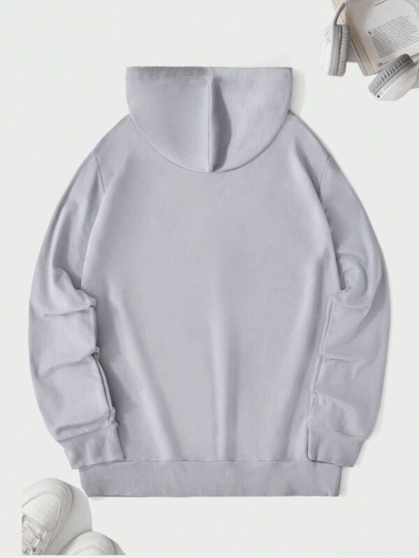RueChic Homme Sweat-Shirt À Capuche À Poche Kangourou À Cordon – Image 3