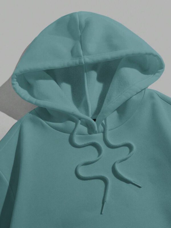 RueChic Homme Sweat-Shirt À Capuche À Poche Kangourou À Cordon – Image 14