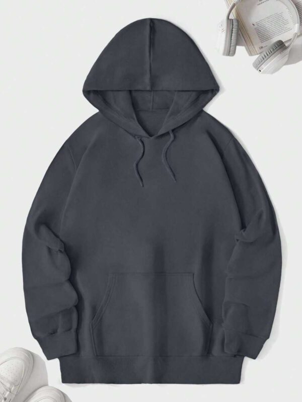 RueChic Homme Sweat-Shirt À Capuche À Poche Kangourou À Cordon – Image 17