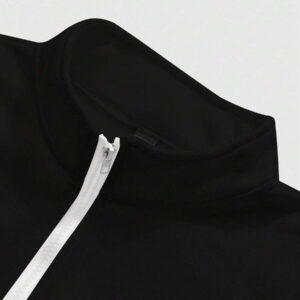 Manfinity Sporsity Sweat-shirt-shirt décontracté à manches longues, demi-zip et graphique lettrage pour hommes, pour l'automne