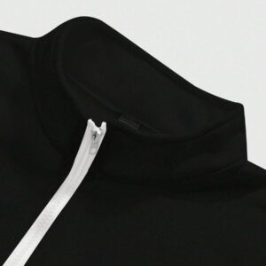 Manfinity Sporsity Sweat-shirt-shirt décontracté à manches longues, demi-zip et graphique lettrage pour hommes, pour l'automne
