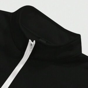 Manfinity Sporsity Sweat-shirt-shirt décontracté à manches longues, demi-zip et graphique lettrage pour hommes, pour l'automne