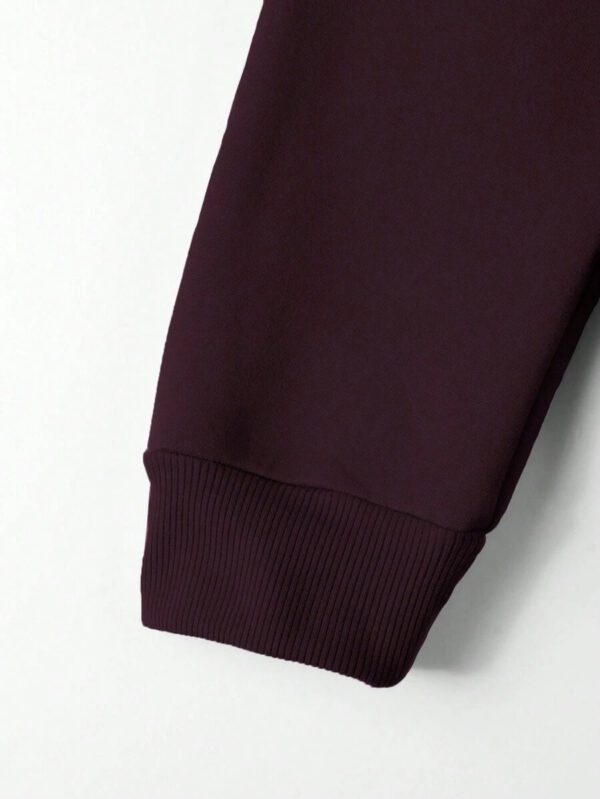 sweat-shirt à capuche régulier pour hommes en coton avec imprimé lettres – Image 16