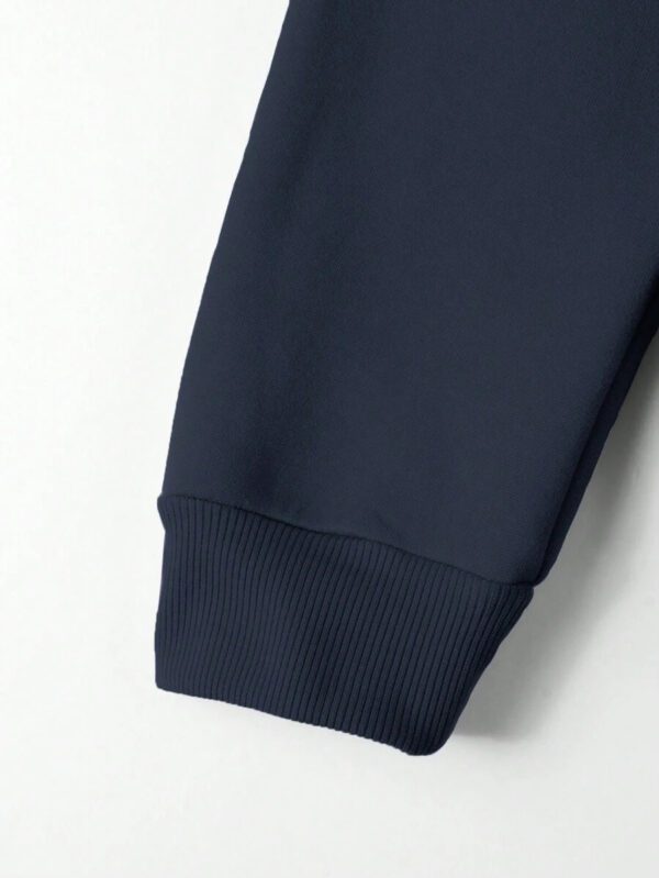 sweat-shirt à capuche régulier pour hommes en coton avec imprimé lettres – Image 19