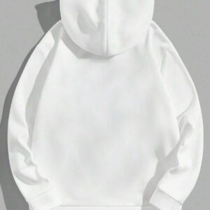 Sweat-shirt à capuche en 100% coton pour hommes avec poche et cordon de serrage