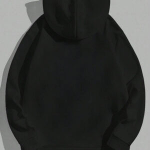 Sweat-shirt à capuche en 100% coton pour hommes avec poche et cordon de serrage