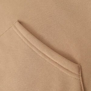Manfinity Homme sweat-shirt à capuche zippé, couleur unie pour hommes, automne