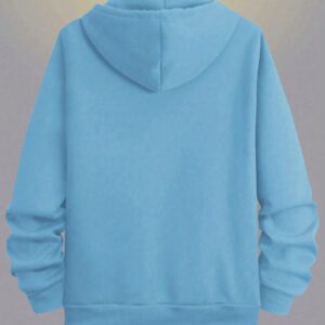 Manfinity Homme sweat-shirt à capuche zippé, couleur unie pour hommes, automne