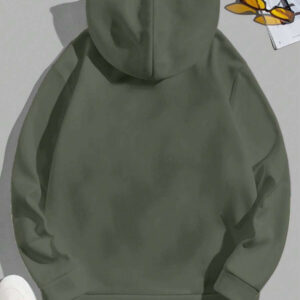 Sweat-shirt à capuche en 100% coton pour hommes avec poche et cordon de serrage