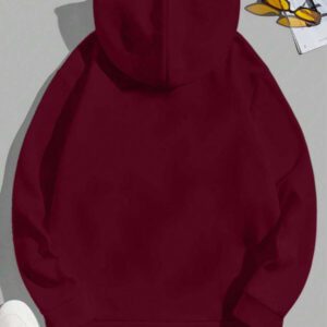 Sweat-shirt à capuche en 100% coton pour hommes avec poche et cordon de serrage