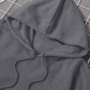 Sweat-shirt à capuche en 100% coton pour hommes avec poche et cordon de serrage