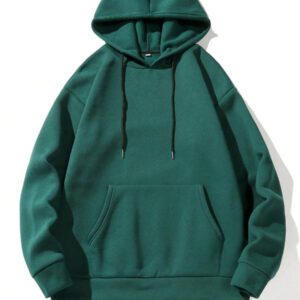 Manfinity Homme Sweat-shirt À Capuche Pour Hommes De Couleur Unie Avec Cordon