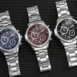 Nouvelle montre à quartz à grand cadran en acier allié de mode décontractée pour hommes avec filtrage de la lumière bleue, pour le transfrontalier